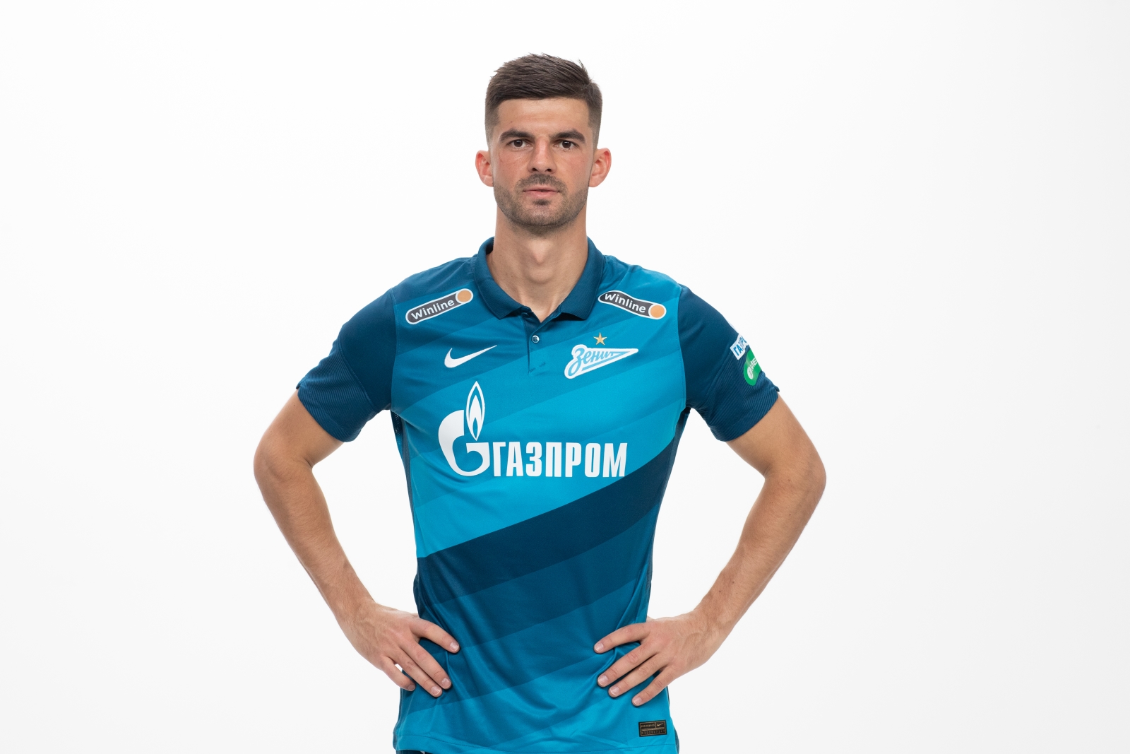 Фотосессия футболистов и тренеров основного состава ФК «Зенит» сезона 2020/21