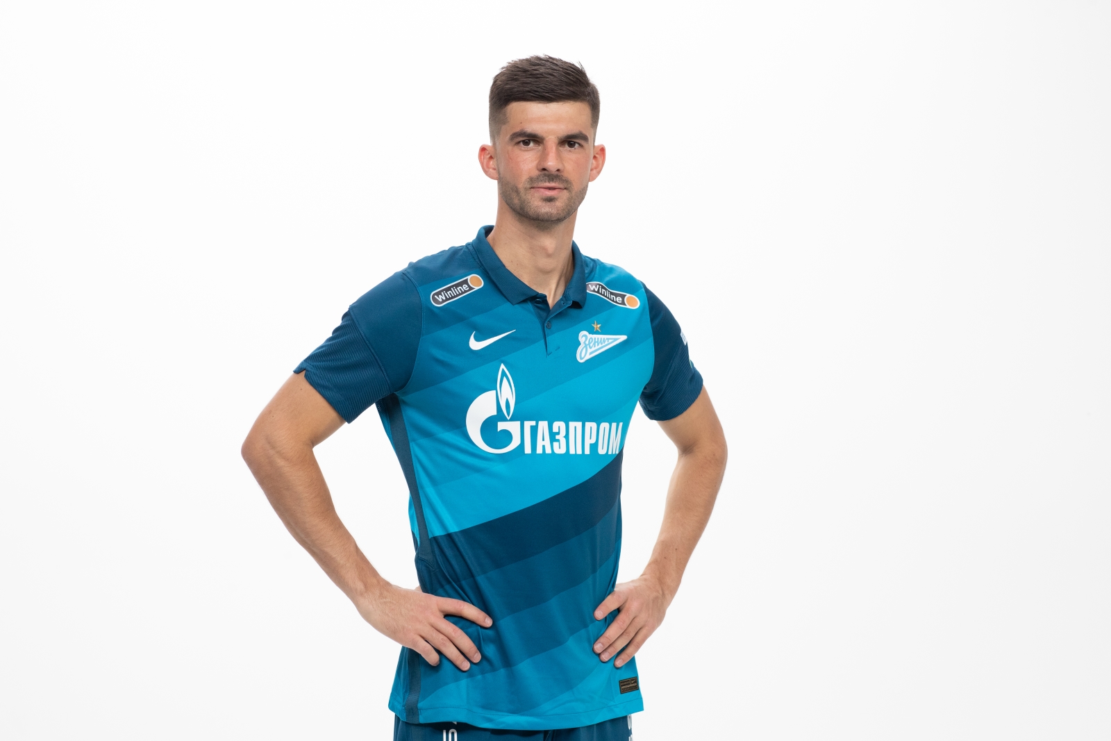 Фотосессия футболистов и тренеров основного состава ФК «Зенит» сезона 2020/21