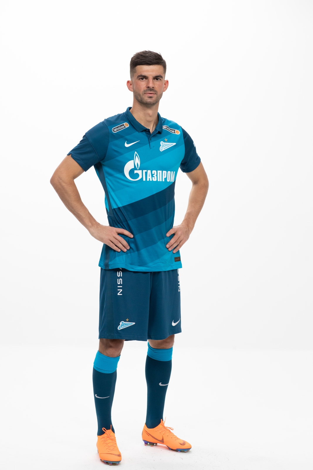 Фотосессия футболистов и тренеров основного состава ФК «Зенит» сезона 2020/21