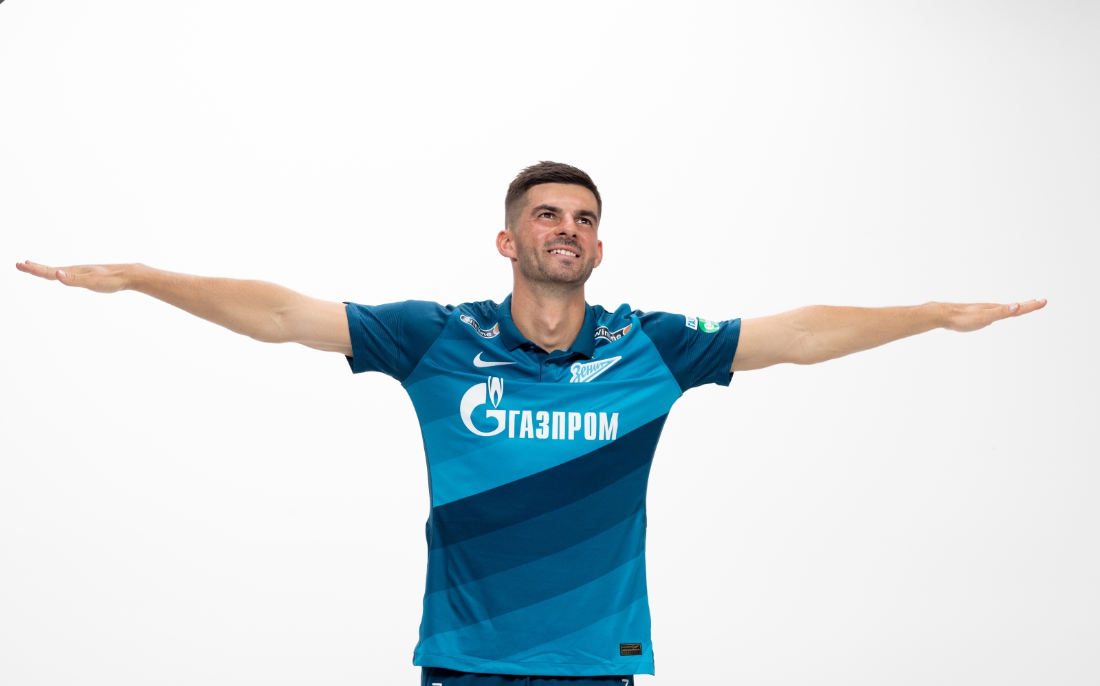 Фотосессия футболистов и тренеров основного состава ФК «Зенит» сезона 2020/21