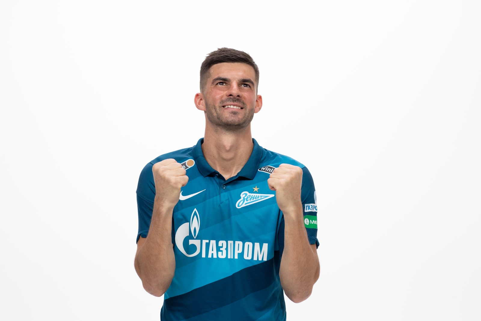 Фотосессия футболистов и тренеров основного состава ФК «Зенит» сезона 2020/21