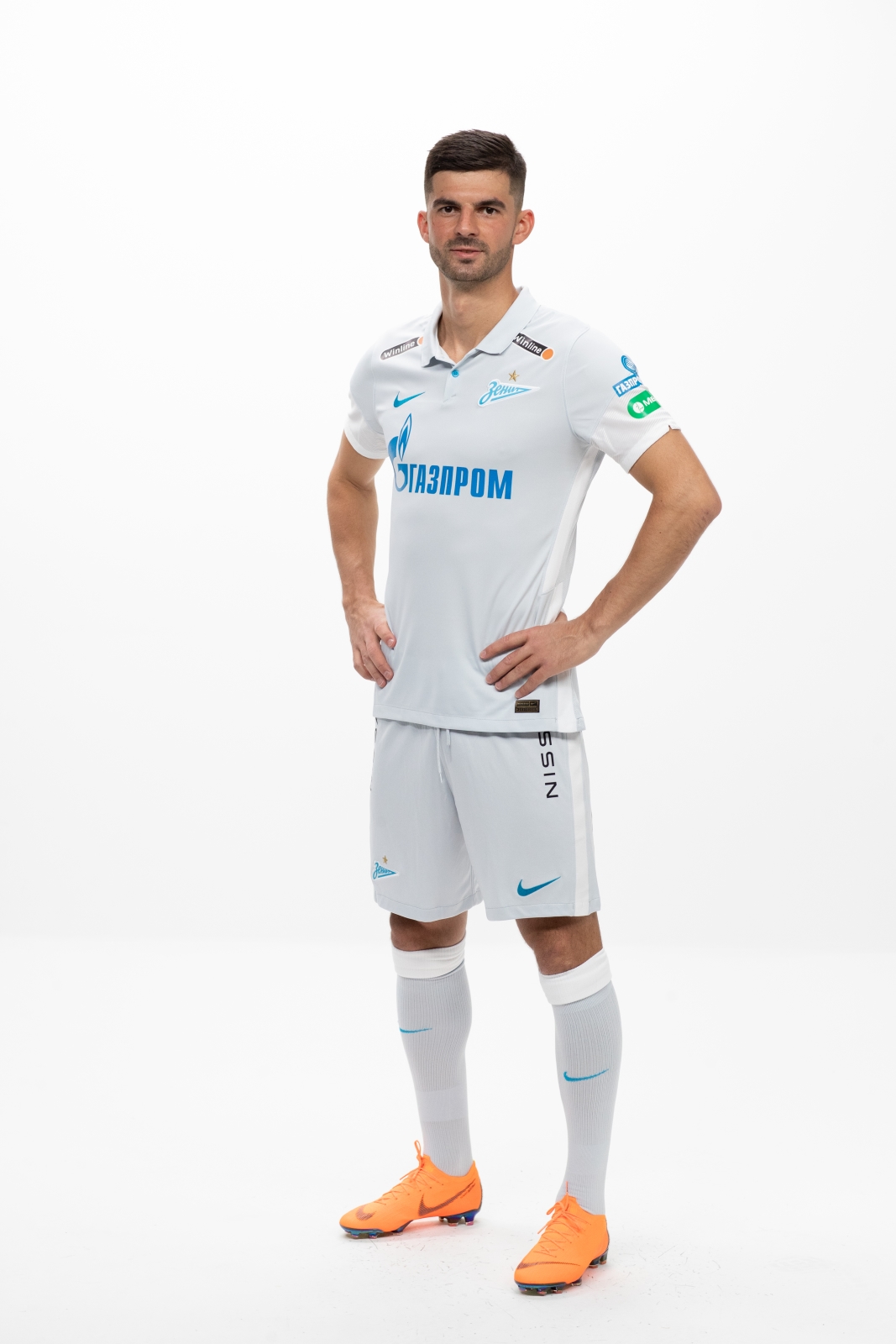 Фотосессия футболистов и тренеров основного состава ФК «Зенит» сезона 2020/21