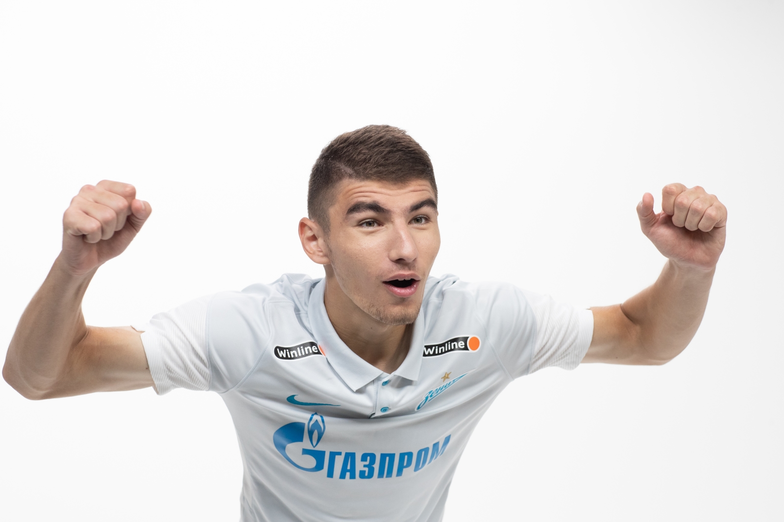 Фотосессия футболистов и тренеров основного состава ФК «Зенит» сезона 2020/21