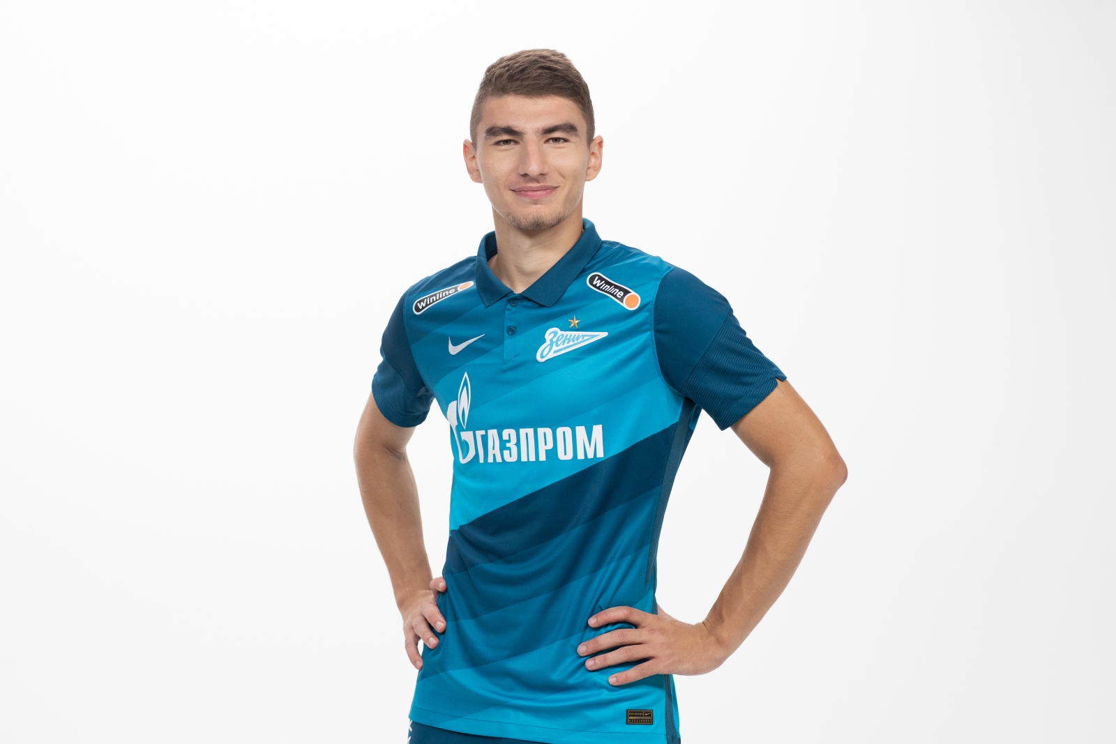 Фотосессия футболистов и тренеров основного состава ФК «Зенит» сезона 2020/21