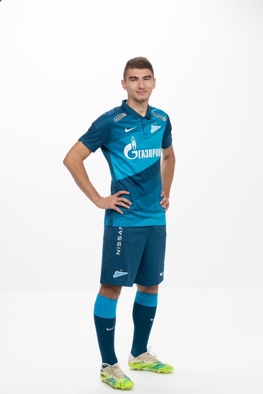 Фотосессия футболистов и тренеров основного состава ФК «Зенит» сезона 2020/21