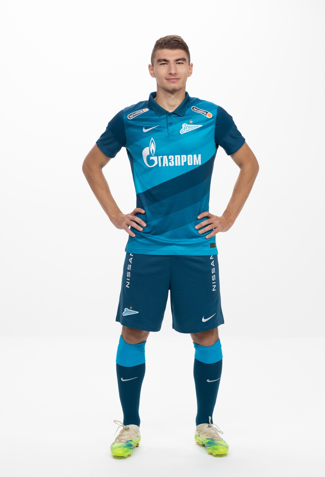 Фотосессия футболистов и тренеров основного состава ФК «Зенит» сезона 2020/21