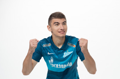 Фотосессия футболистов и тренеров основного состава ФК «Зенит» сезона 2020/21