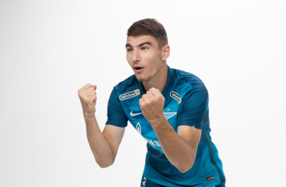 Фотосессия футболистов и тренеров основного состава ФК «Зенит» сезона 2020/21