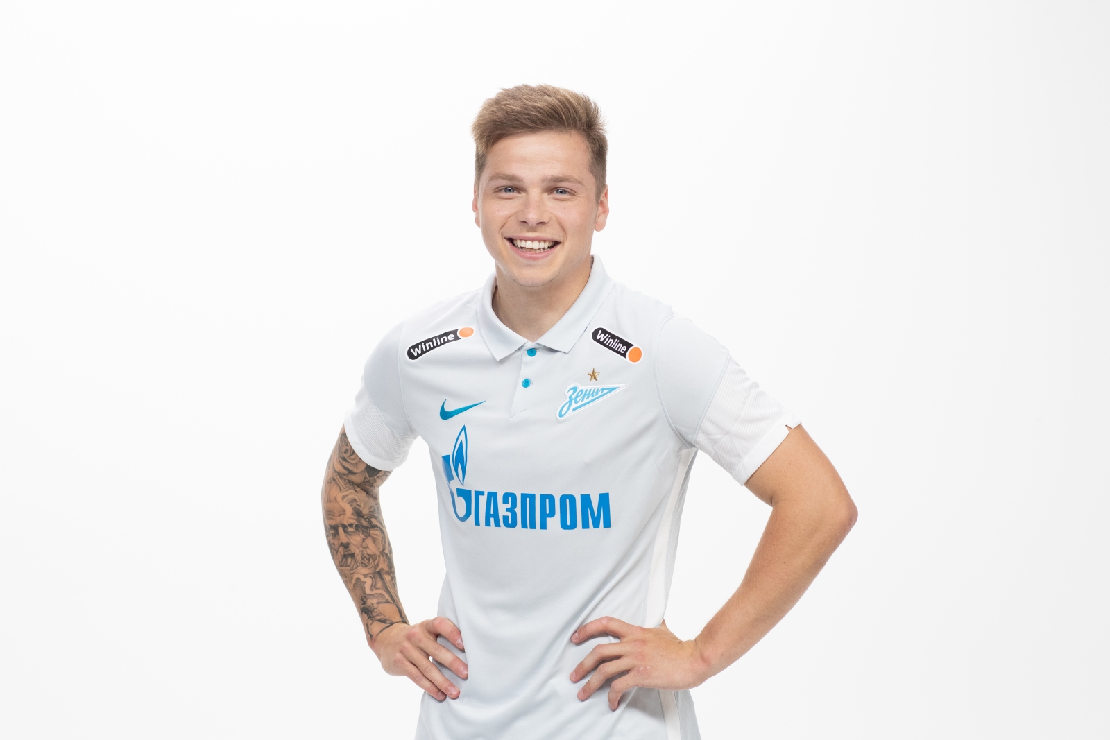 Фотосессия футболистов и тренеров основного состава ФК «Зенит» сезона 2020/21