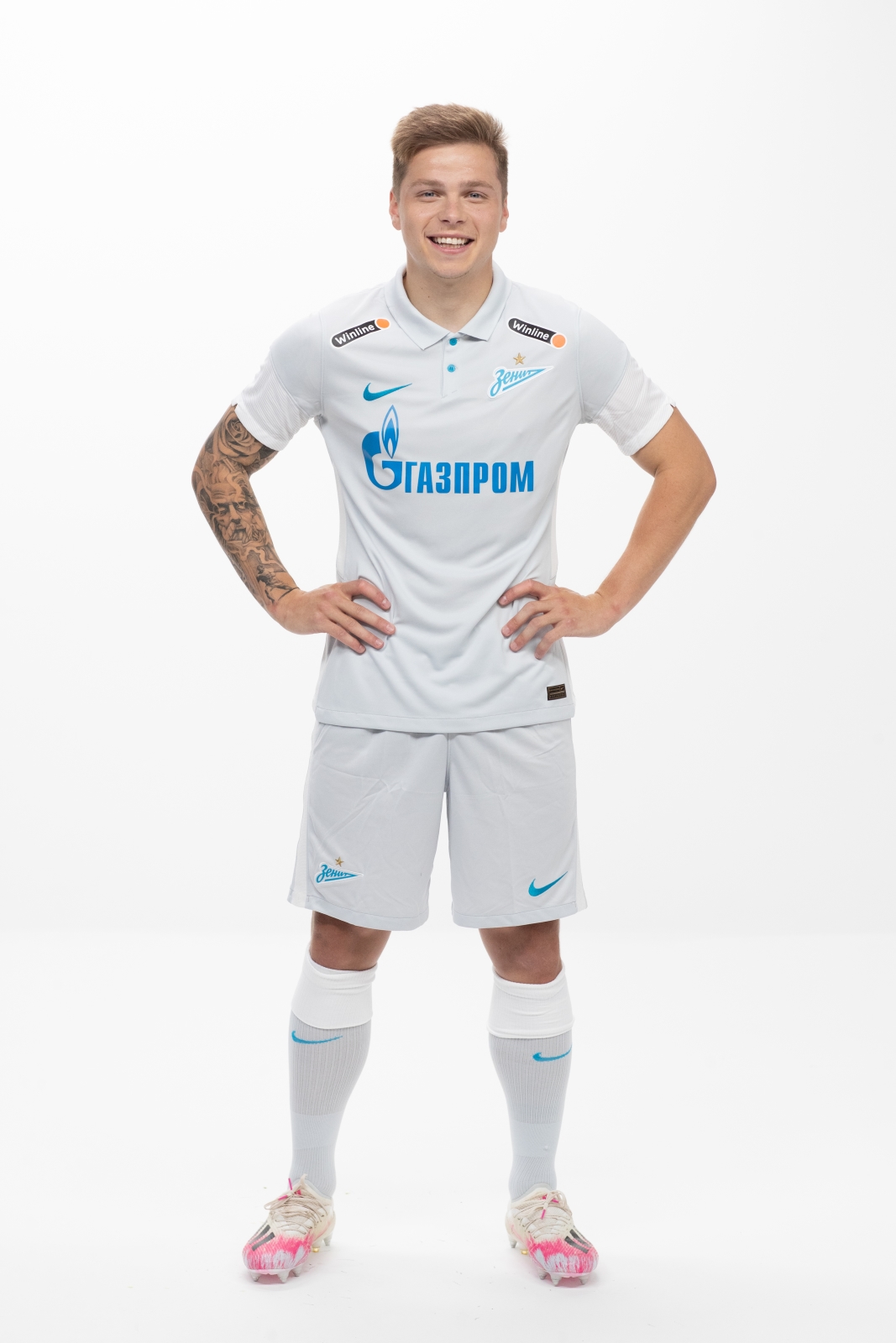 Фотосессия футболистов и тренеров основного состава ФК «Зенит» сезона 2020/21