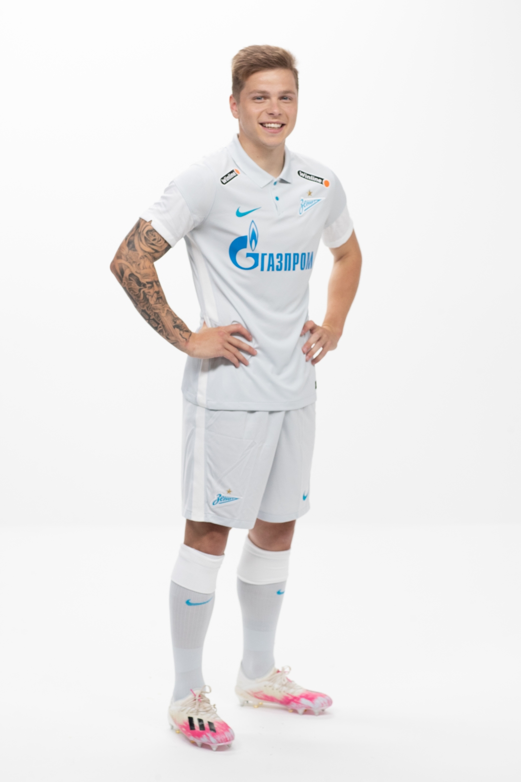 Фотосессия футболистов и тренеров основного состава ФК «Зенит» сезона 2020/21