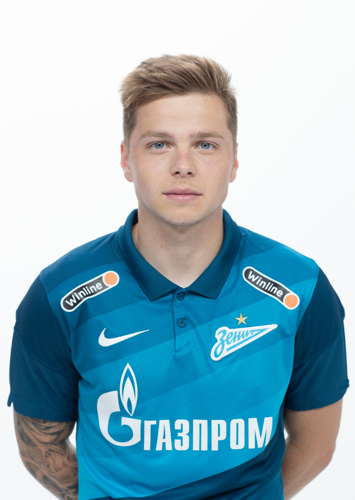 Фотосессия футболистов и тренеров основного состава ФК «Зенит» сезона 2020/21