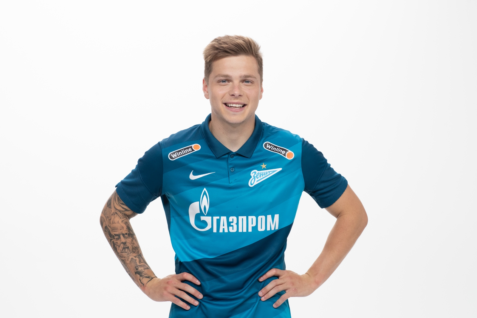 Фотосессия футболистов и тренеров основного состава ФК «Зенит» сезона 2020/21