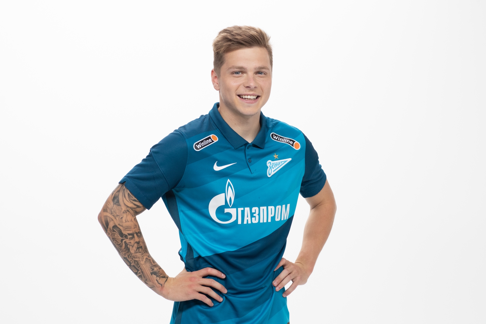 Фотосессия футболистов и тренеров основного состава ФК «Зенит» сезона 2020/21