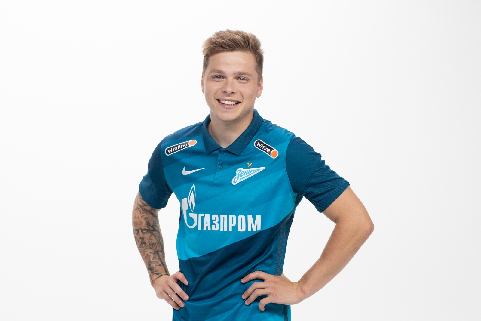 Фотосессия футболистов и тренеров основного состава ФК «Зенит» сезона 2020/21