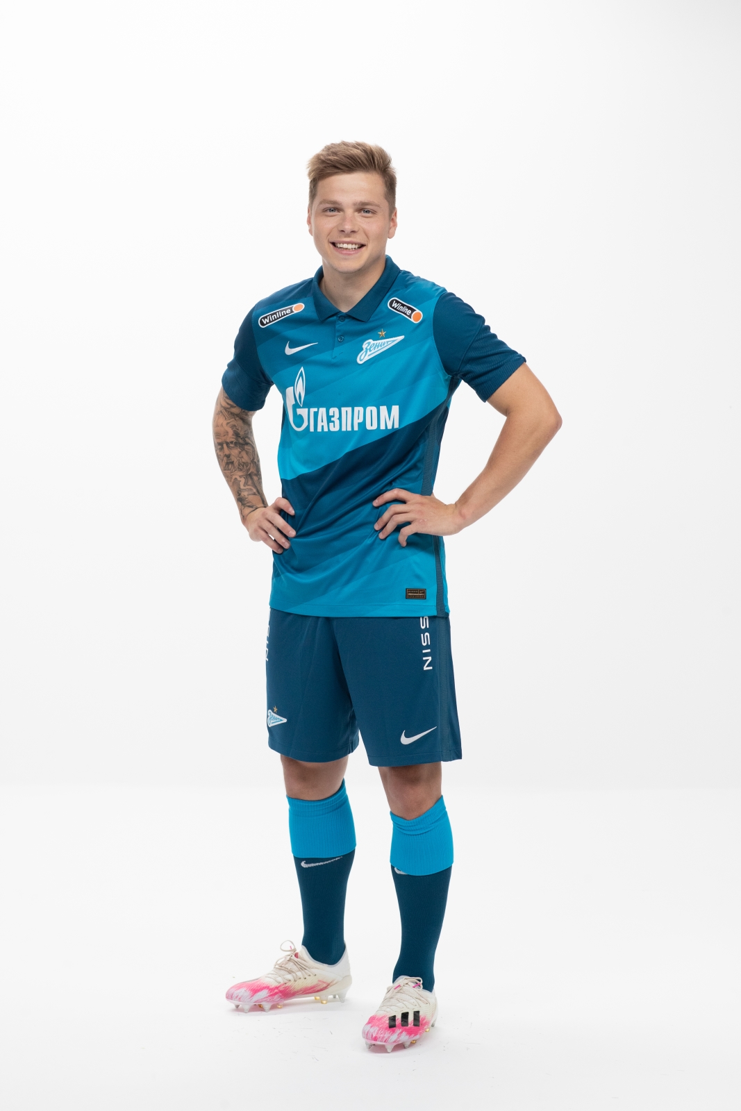 Фотосессия футболистов и тренеров основного состава ФК «Зенит» сезона 2020/21