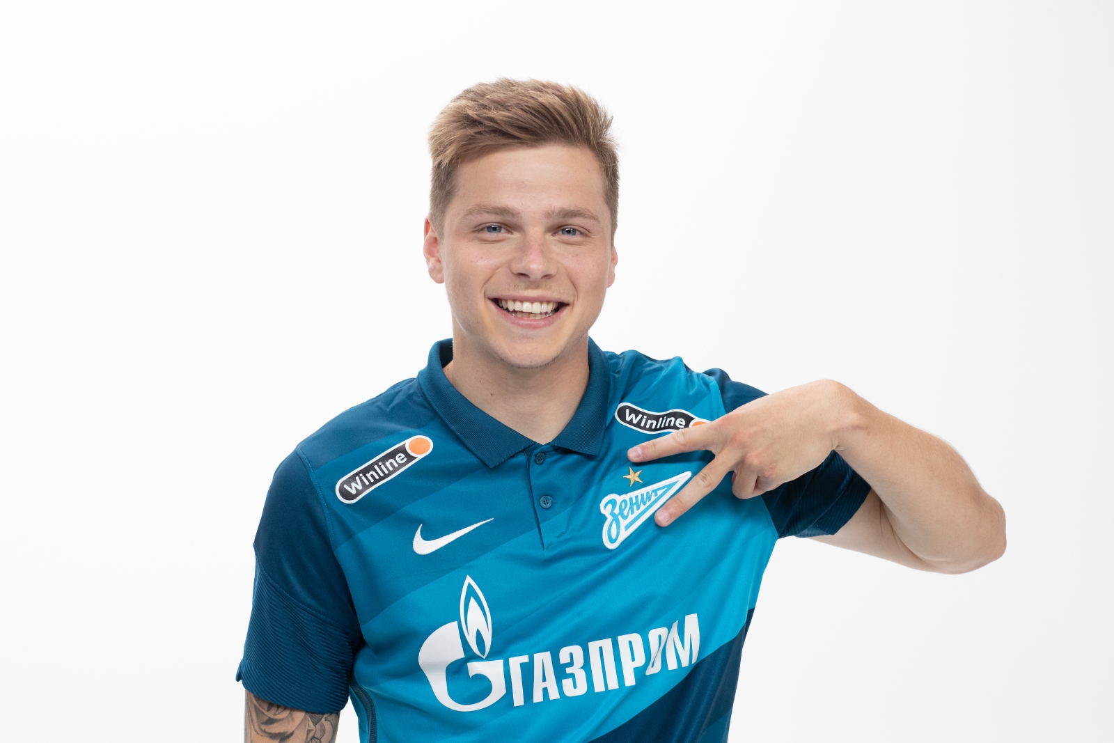 Фотосессия футболистов и тренеров основного состава ФК «Зенит» сезона 2020/21