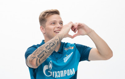 Фотосессия футболистов и тренеров основного состава ФК «Зенит» сезона 2020/21