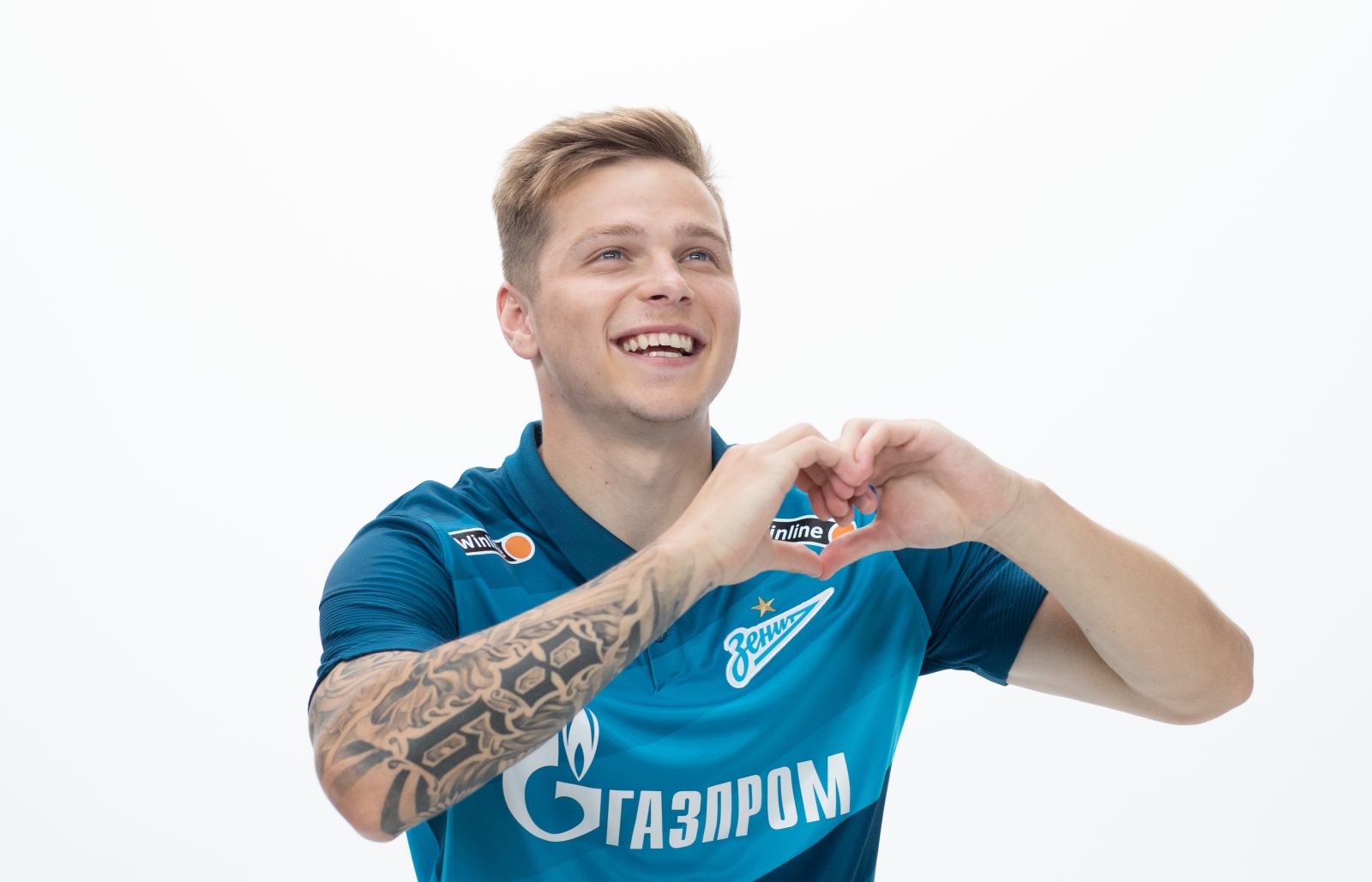 Фотосессия футболистов и тренеров основного состава ФК «Зенит» сезона 2020/21