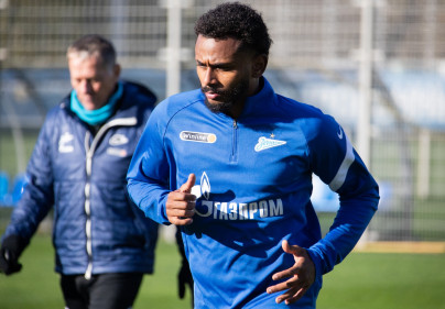 Первая тренировка Вендела в «Зените»