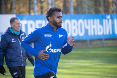 Первая тренировка Вендела в «Зените»