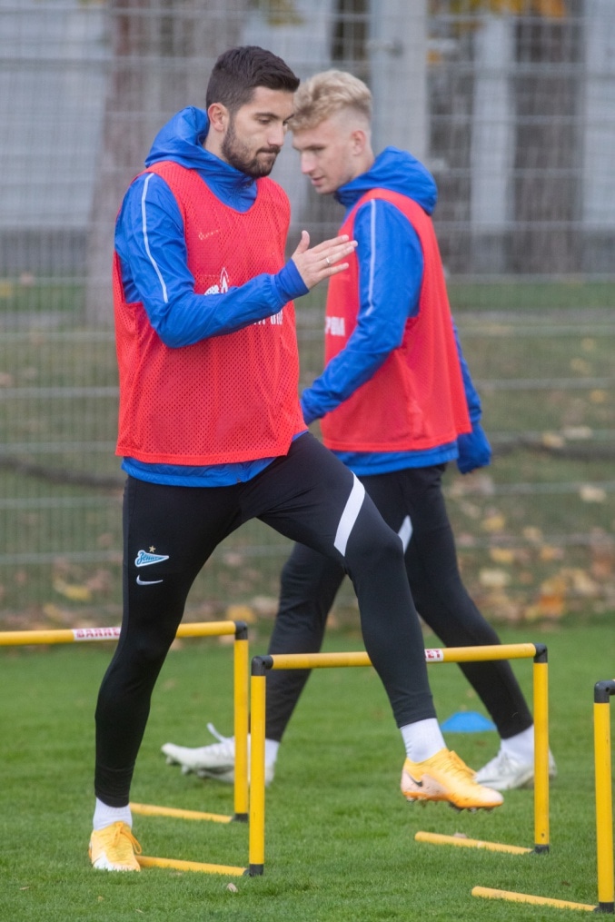 Тренировка «Зенита» перед матчем с «Сочи»