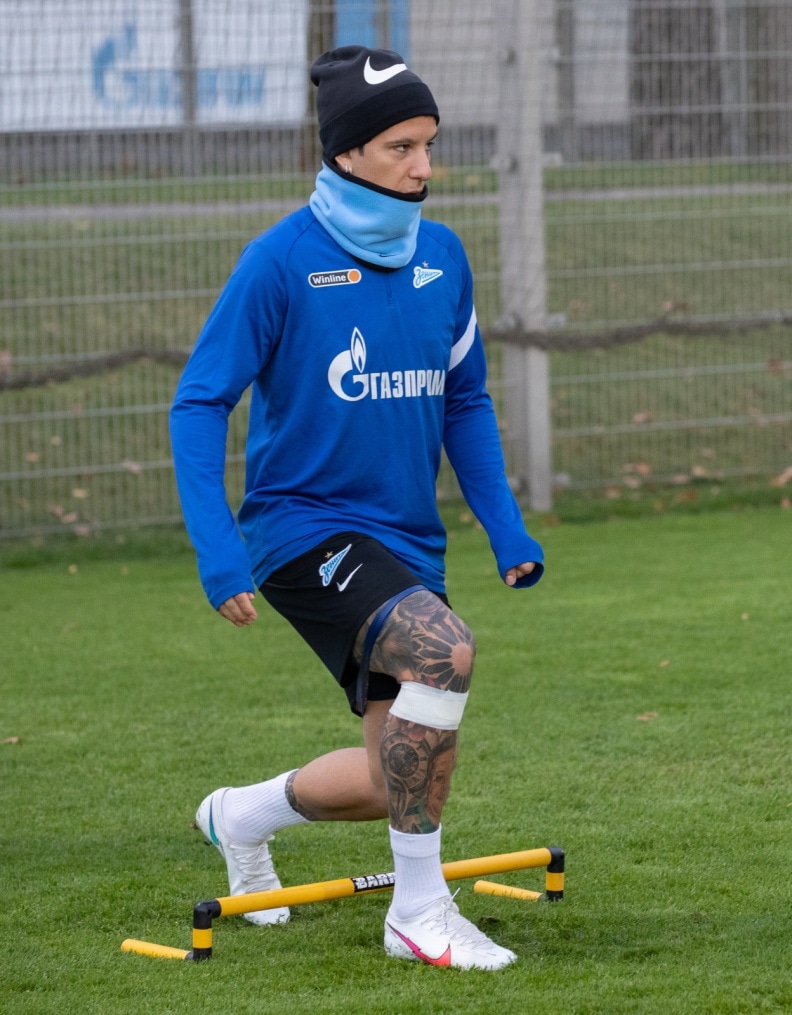 Тренировка «Зенита» перед матчем с «Сочи»