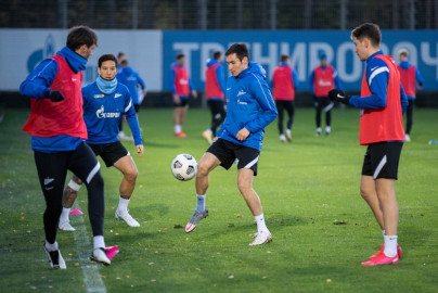 Тренировка «Зенита» перед матчем с «Сочи»
