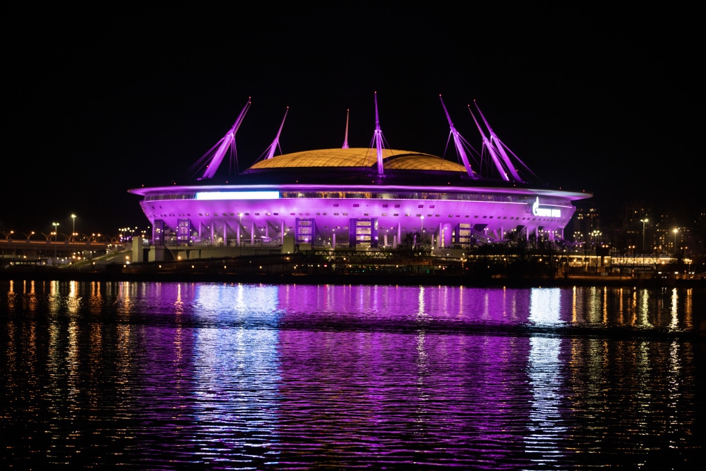 Акция «Розовый октябрь» на «Газпром Арене»