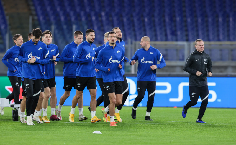 Открытая тренировка «Зенита» перед матчем с «Лацио»