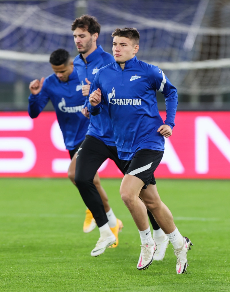 Открытая тренировка «Зенита» перед матчем с «Лацио»