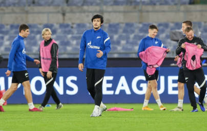 Открытая тренировка «Зенита» перед матчем с «Лацио»