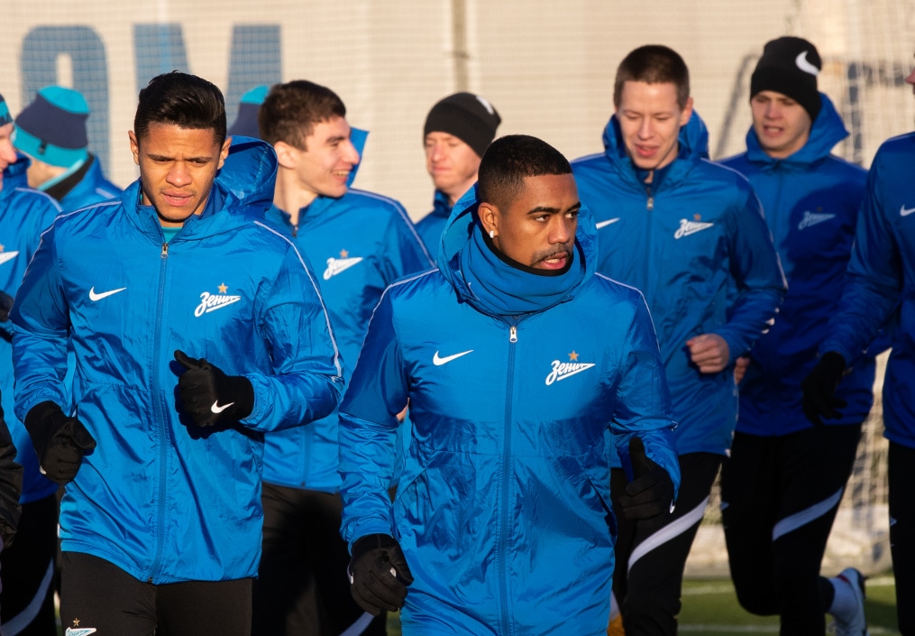 Открытая тренировка «Зенита» перед матчем с «Боруссией»