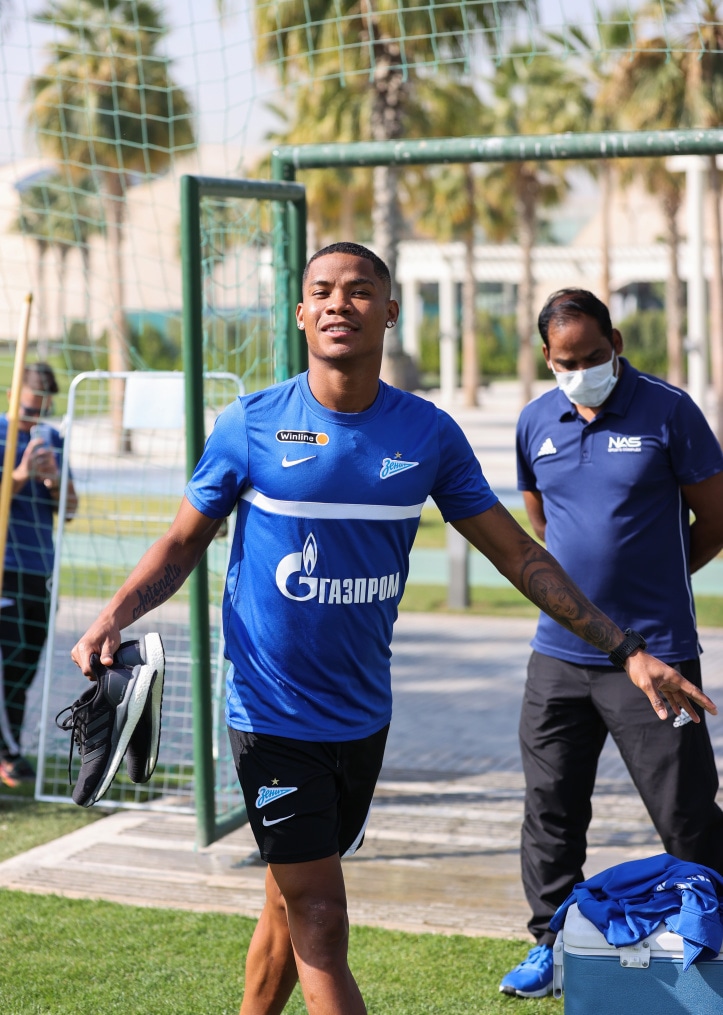 «Газпром»-тренировочные сборы «Зенита» в Дубае: 18 января, утренняя тренировка