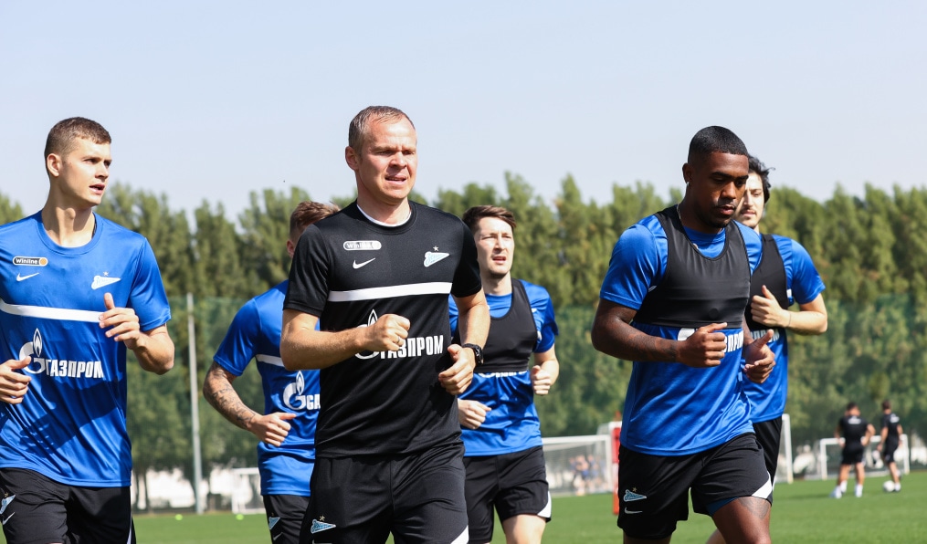 «Газпром»-тренировочные сборы «Зенита» в Дубае: 18 января, утренняя тренировка