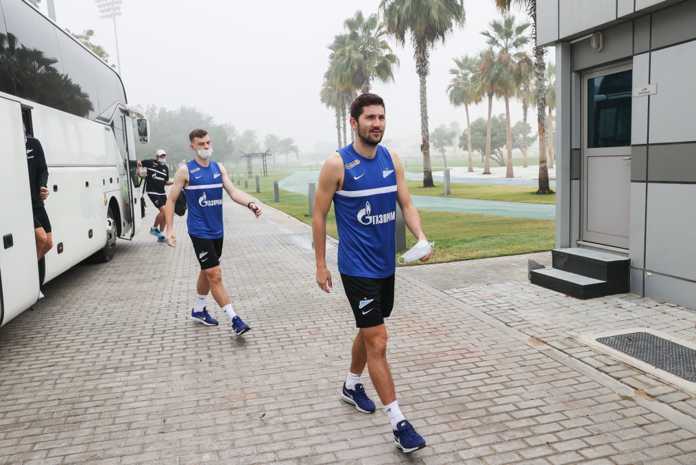 «Газпром»-тренировочные сборы «Зенита» в Дубае: 19 января, утренняя тренировка