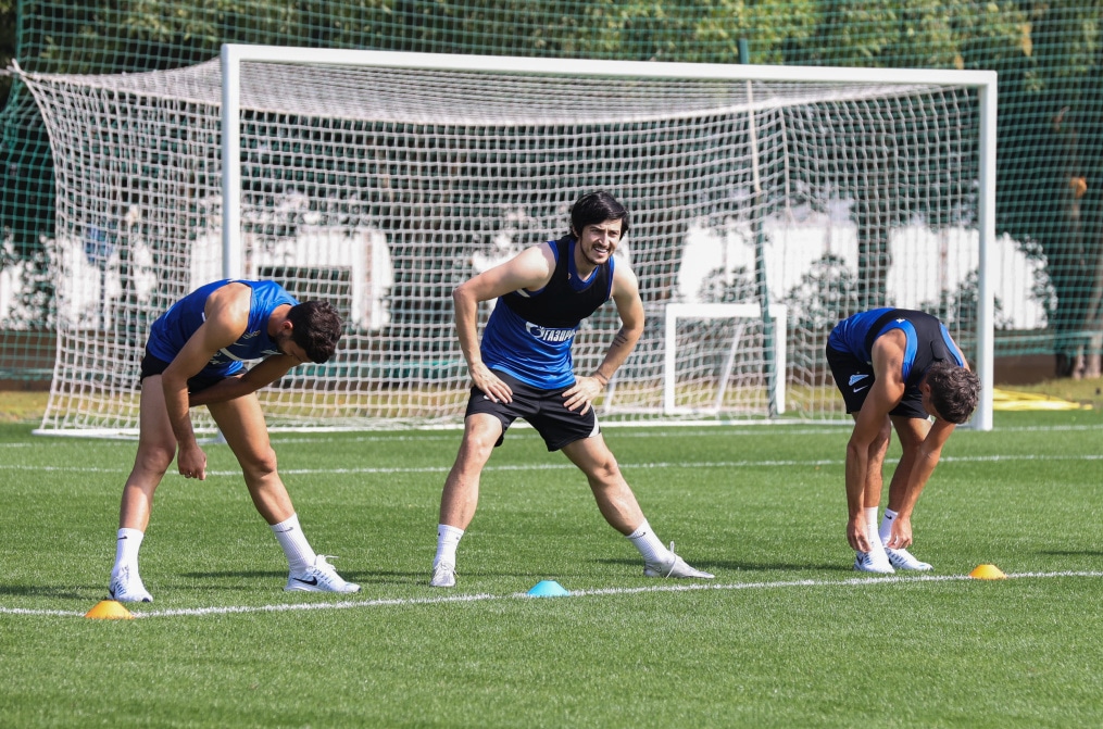 «Газпром»-тренировочные сборы «Зенита» в Дубае: 19 января, утренняя тренировка