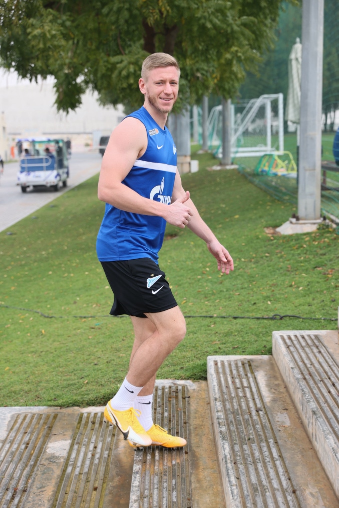 «Газпром»-тренировочные сборы «Зенита» в Дубае: 21 января, утренняя тренировка