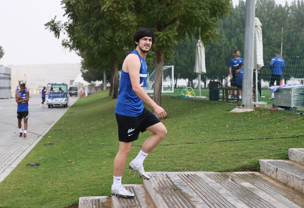 «Газпром»-тренировочные сборы «Зенита» в Дубае: 21 января, утренняя тренировка