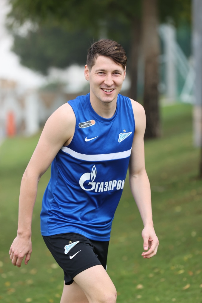 «Газпром»-тренировочные сборы «Зенита» в Дубае: 21 января, утренняя тренировка