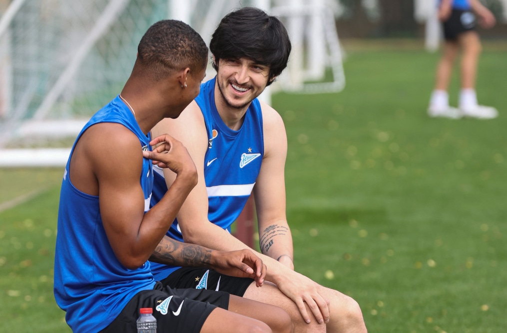 «Газпром»-тренировочные сборы «Зенита» в Дубае: 21 января, утренняя тренировка