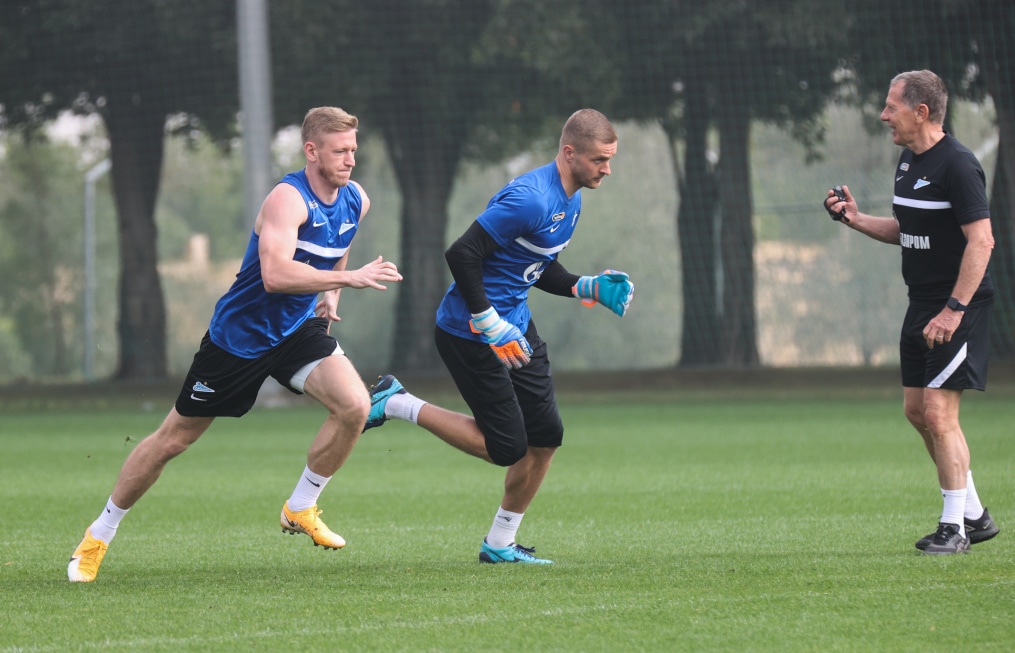 «Газпром»-тренировочные сборы «Зенита» в Дубае: 21 января, утренняя тренировка