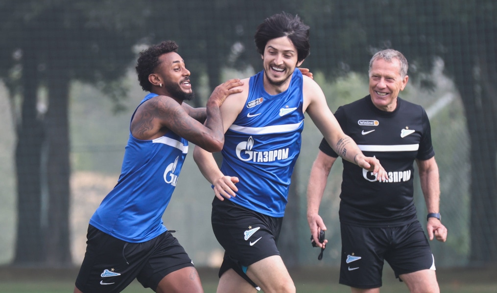 «Газпром»-тренировочные сборы «Зенита» в Дубае: 21 января, утренняя тренировка