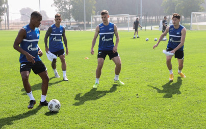 «Газпром»-тренировочные сборы «Зенита» в Дубае: 21 января, утренняя тренировка