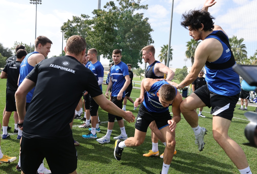 «Газпром»-тренировочные сборы «Зенита» в Дубае: 22 января, утренняя тренировка