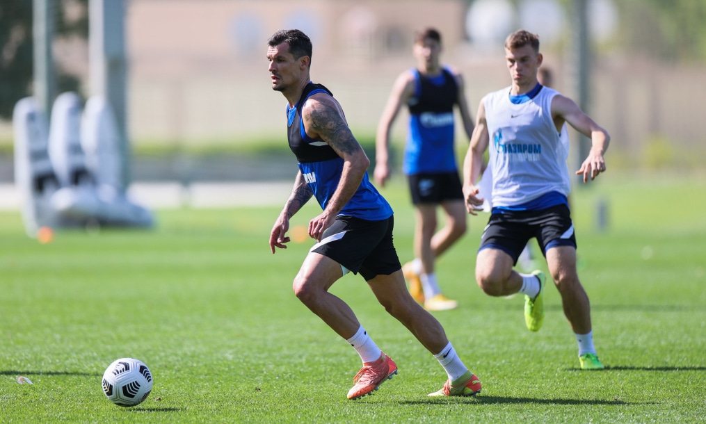 «Газпром»-тренировочные сборы «Зенита» в Дубае: 22 января, утренняя тренировка