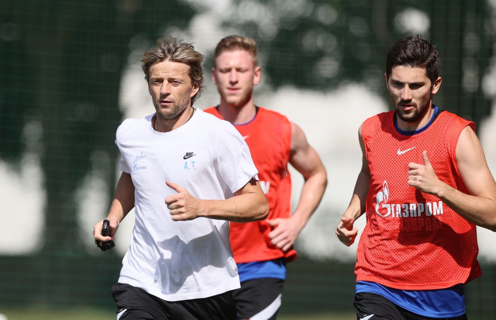 «Газпром»-тренировочные сборы «Зенита» в Дубае: 22 января, утренняя тренировка