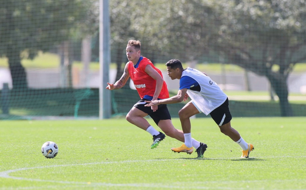 «Газпром»-тренировочные сборы «Зенита» в Дубае: 22 января, утренняя тренировка