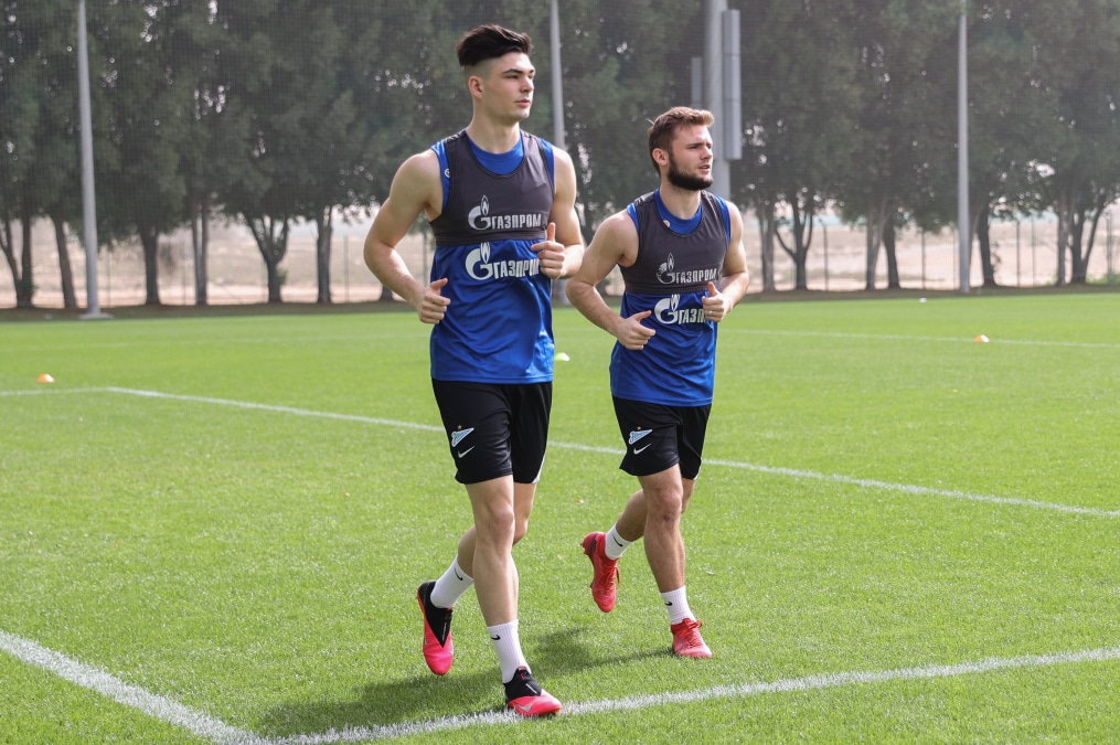 «Газпром»-тренировочные сборы «Зенита» в Дубае: 23 января, утренняя тренировка