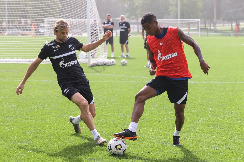 «Газпром»-тренировочные сборы «Зенита» в Дубае: 23 января, утренняя тренировка